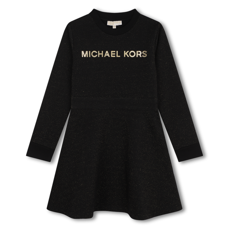 Fleece jurk met lovertjes MICHAEL KORS 
                        GIRL