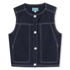 Veste en jean sans manches KENZO KIDS 
                    FILLE