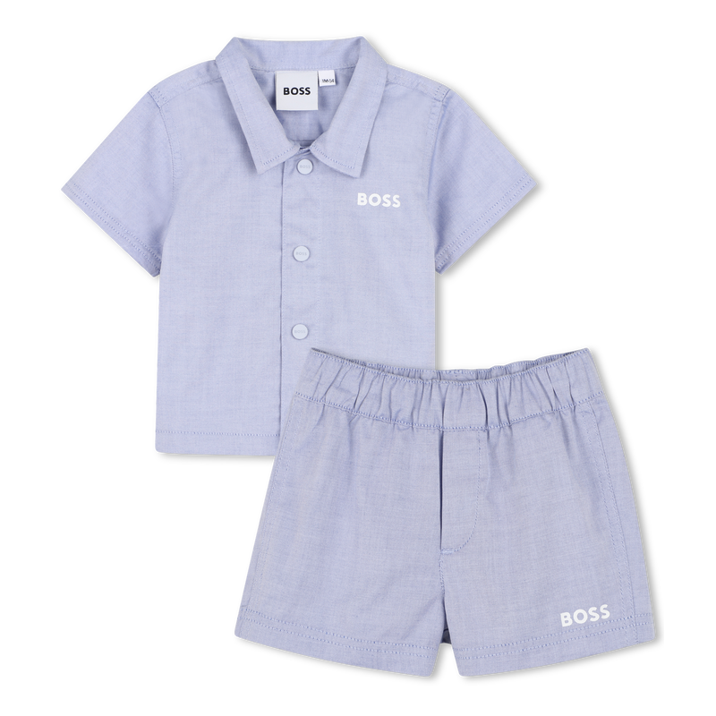 ENSEMBLE CHEMISE + SHORT BOSS 
                        GARCON