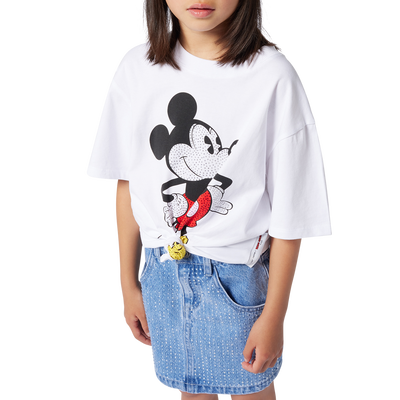 Jupe en jean avec strass MARC JACOBS FILLE