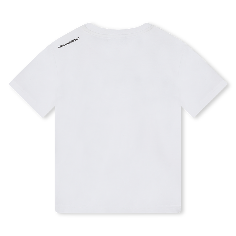 Katoenen T-shirt korte mouwen KARL LAGERFELD KIDS 
                        BOY