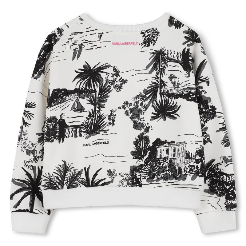 SWEAT EN MOLLETON KARL LAGERFELD KIDS 
                        FILLE