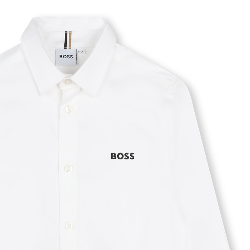SHIRT MET LANGE MOUWEN BOSS 
                        BOY