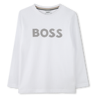 T-shirt met lange mouwen, WIT, hi-res