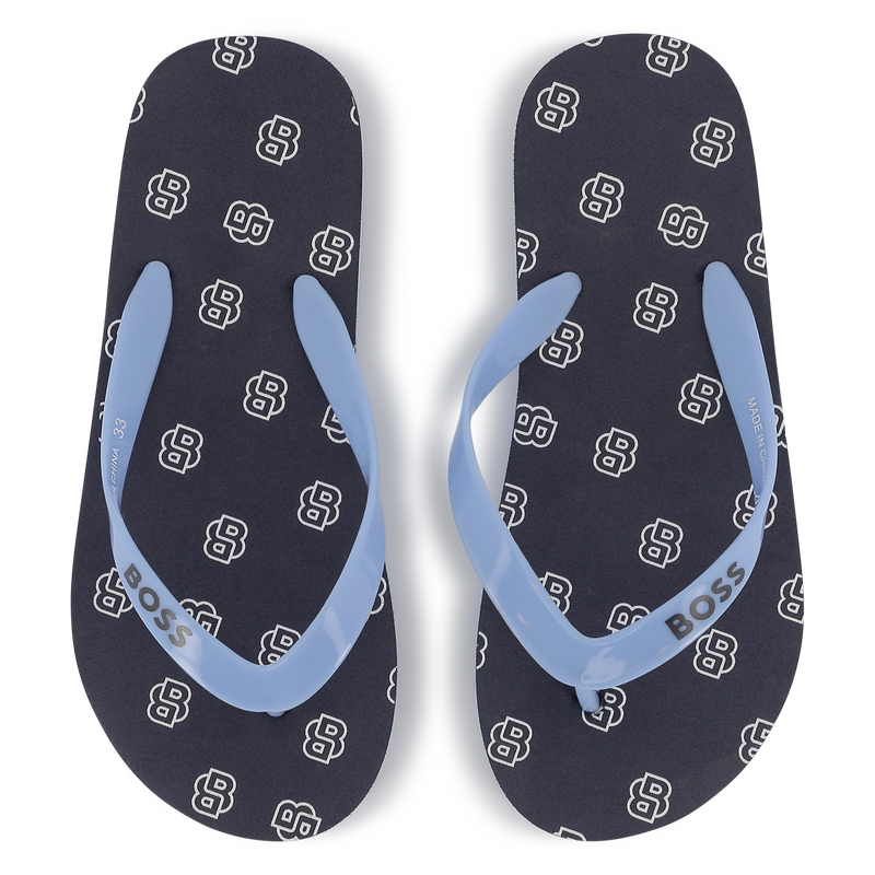 Teenslippers met print BOSS 
                        BOY