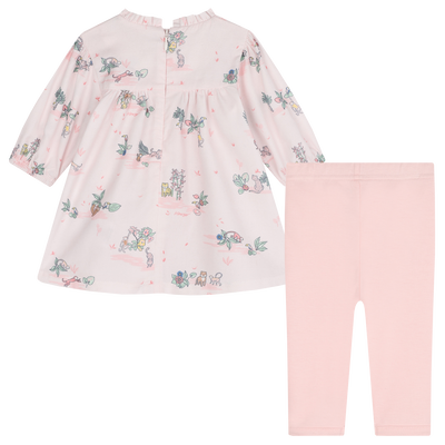 Robe et legging en coton KENZO KIDS FILLE