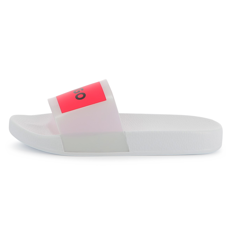 Claquettes avec badges HUGO 
                        FILLE