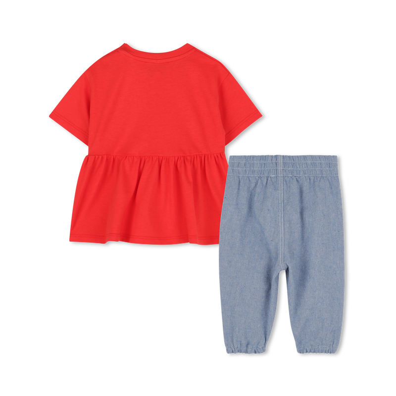 Setje van broek en blouse KENZO KIDS 
                        GIRL