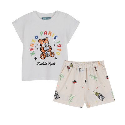 ENSEMBLE T-SHIRT ET SHORT KENZO KIDS GARCON