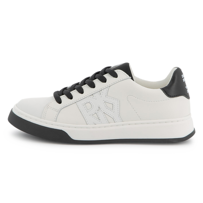 Baskets lac&eacute;es en cuir de vachette DKNY UNISEXE