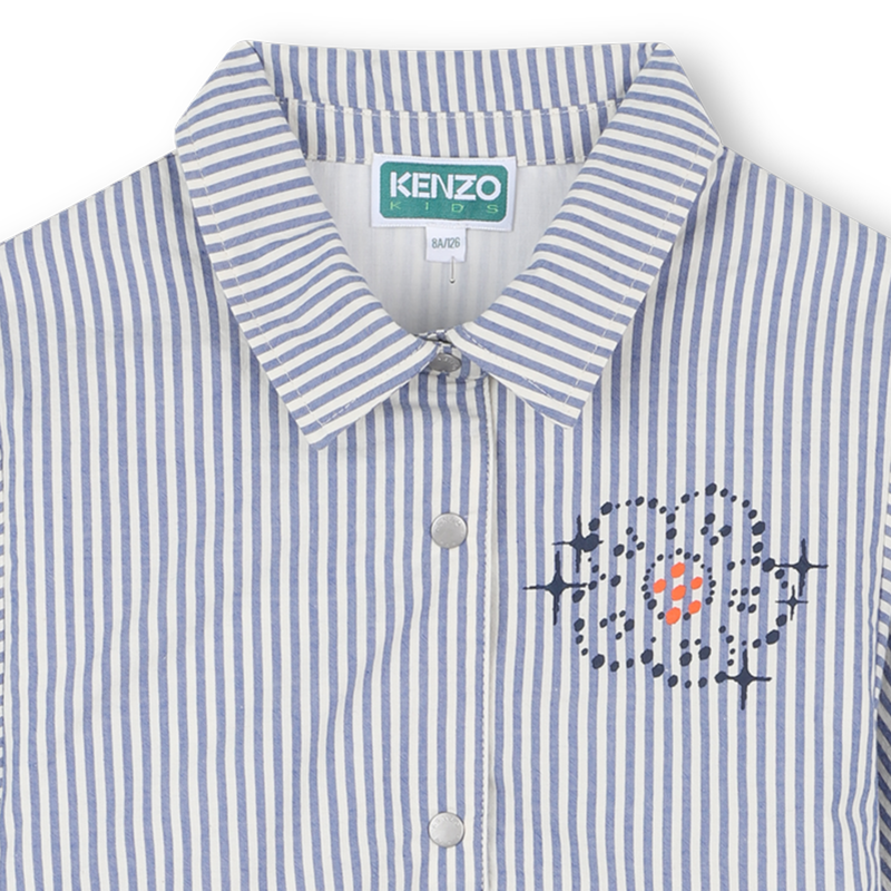 Robe chemise &agrave; rayures fines KENZO KIDS 
                        FILLE