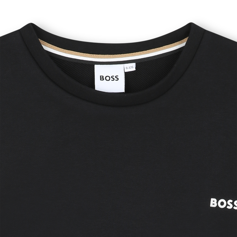 Sweat-shirt col rond uni BOSS 
                        GARCON