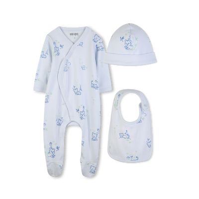 ENSEMBLE PYJAMA, BONNET ET BAVOIR KENZO KIDS GARCON