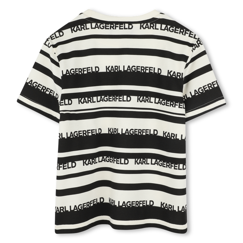 Gestreept T-shirt korte mouwen KARL LAGERFELD KIDS 
                        BOY