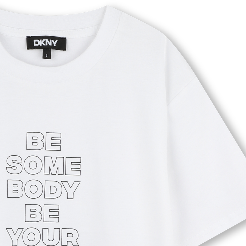 Katoenen T-shirt korte mouwen DKNY 
                        GIRL