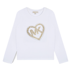 Katoenen T-shirt lange mouwen MICHAEL KORS 
                    GIRL