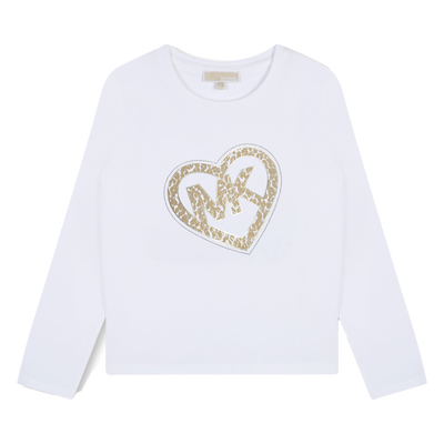 Katoenen T-shirt lange mouwen MICHAEL KORS GIRL