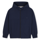 Sweat zipp&eacute; &agrave; capuche, BLEU CARGO, hi-res