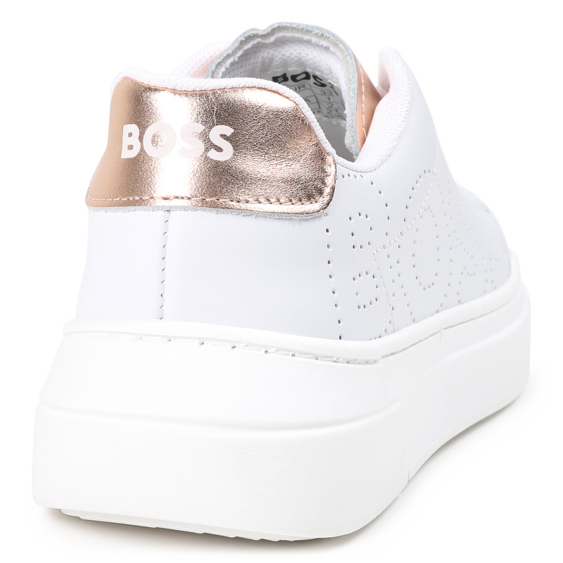 Leren sneakers met veters