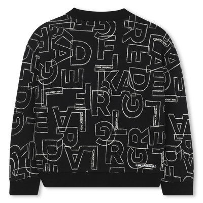 Sweat-shirt en molleton KARL LAGERFELD KIDS GARCON