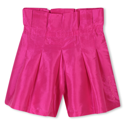Short de c&eacute;r&eacute;monie en taffetas KARL LAGERFELD KIDS FILLE