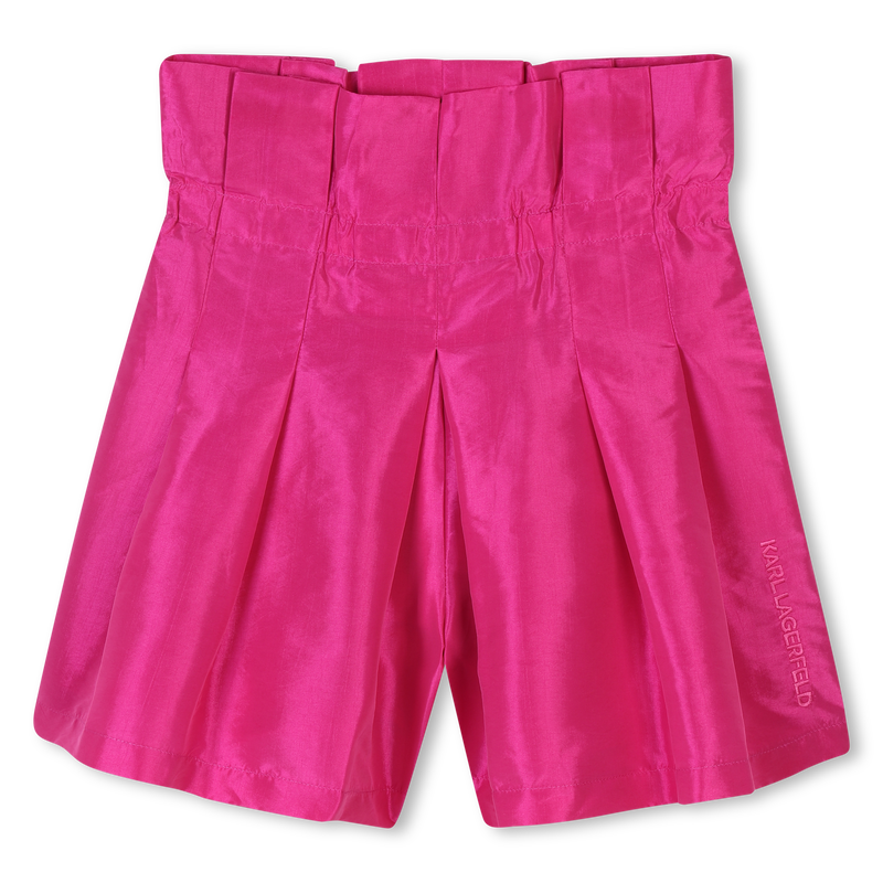Short de c&eacute;r&eacute;monie en taffetas KARL LAGERFELD KIDS 
                        FILLE