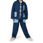 Veste en jean en coton KENZO KIDS 
                    UNISEXE