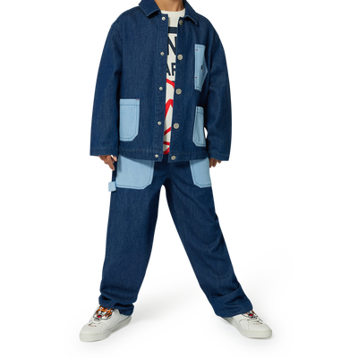 Veste en jean en coton KENZO KIDS UNISEXE