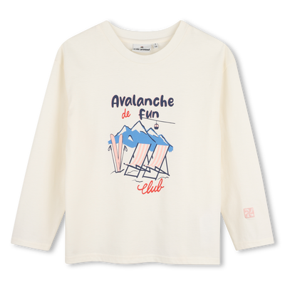 Tee-shirt manches longues KIDS AROUND FILLE