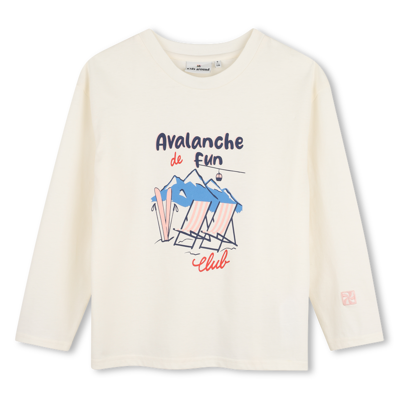 T-shirt met lange mouwen KIDS AROUND 
                        GIRL