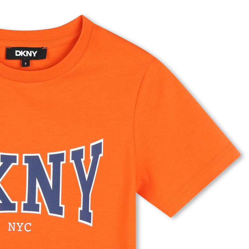 Katoenen T-shirt korte mouwen DKNY 
                        BOY