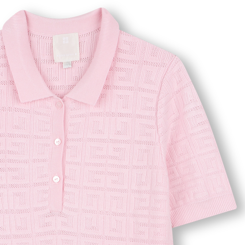 Lange rechte jurk met motief GIVENCHY 
                        GIRL