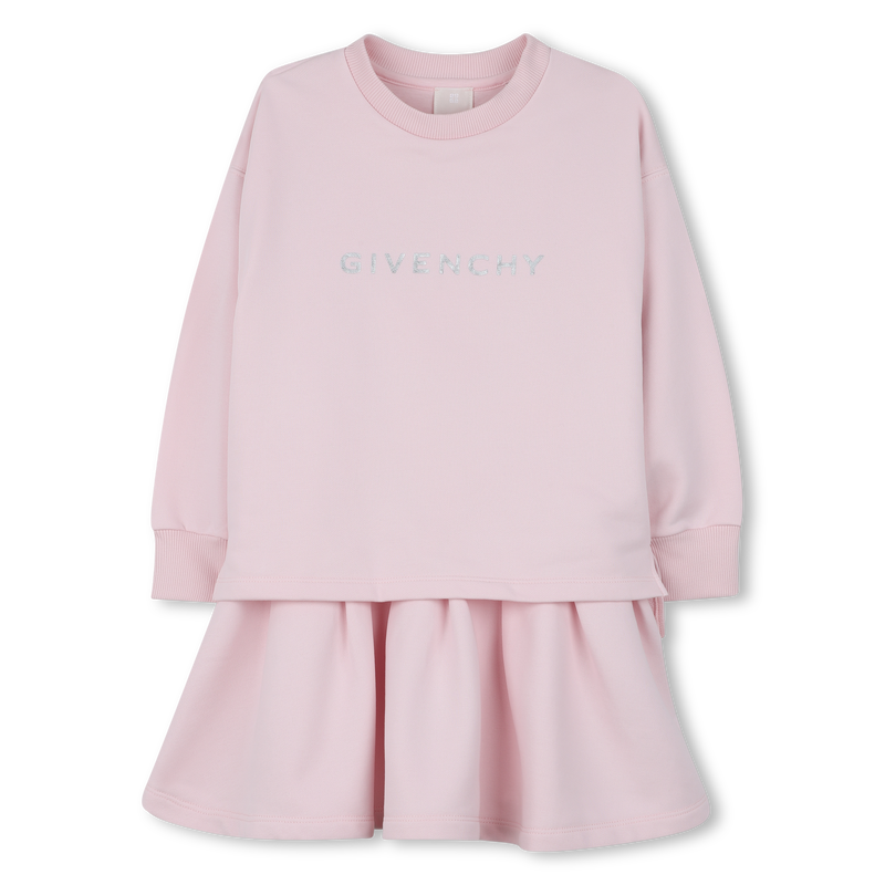 Jurk met geplooide broekjes en splitten GIVENCHY 
                        GIRL