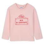 Tee-shirt manches longues KIDS AROUND 
                    FILLE