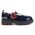 Ballerines en cuir avec boucle KENZO KIDS 
                    FILLE