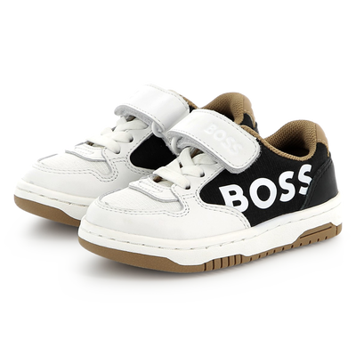 Leren sneakers in drie kleuren BOSS BOY