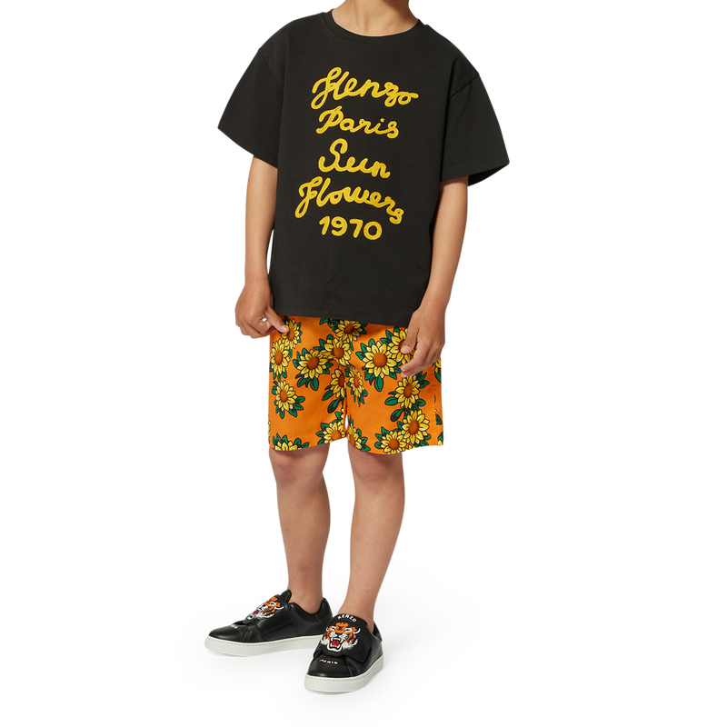 Bermuda imprim&eacute; satin de coton KENZO KIDS 
                        GARCON