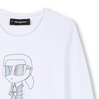 T-shirt met lange mouwen KARL LAGERFELD KIDS 
                    GIRL