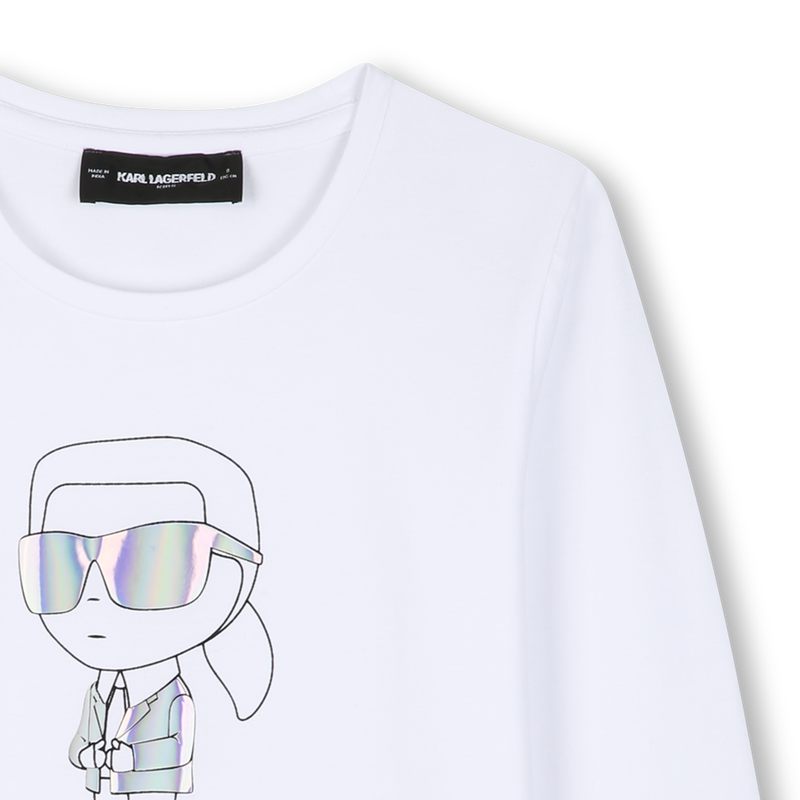 T-shirt met lange mouwen KARL LAGERFELD KIDS 
                        GIRL