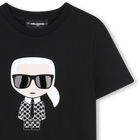 Metallic print t-shirt KARL LAGERFELD KIDS 
                    BOY