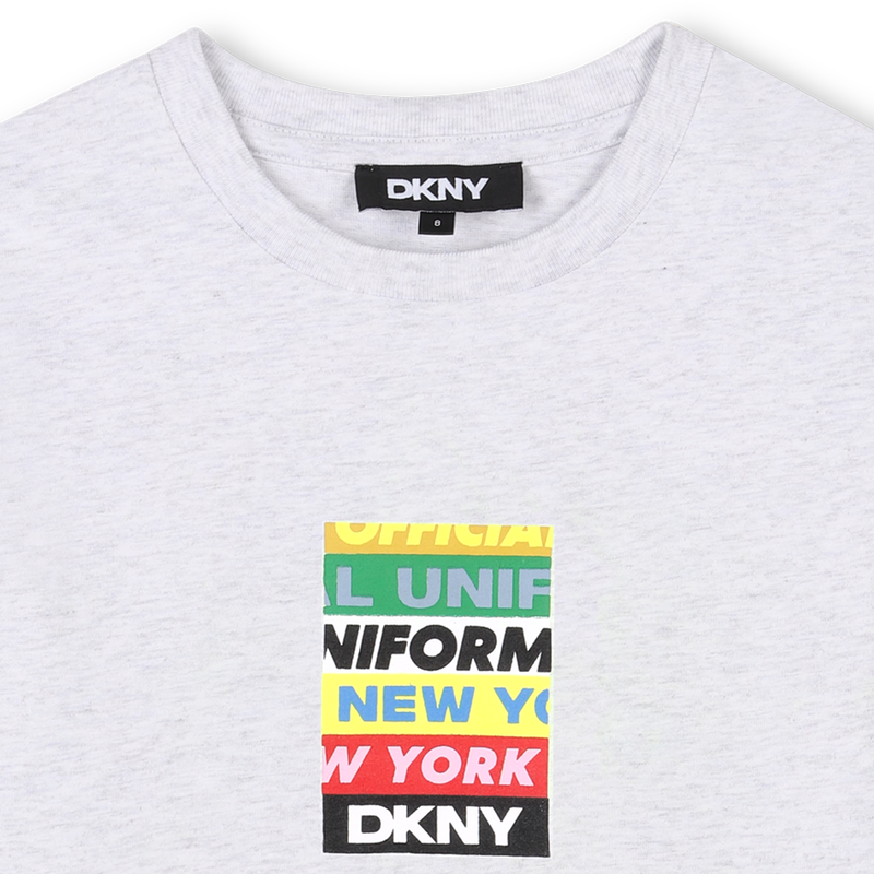 Katoenen T-shirt korte mouwen DKNY 
                        BOY