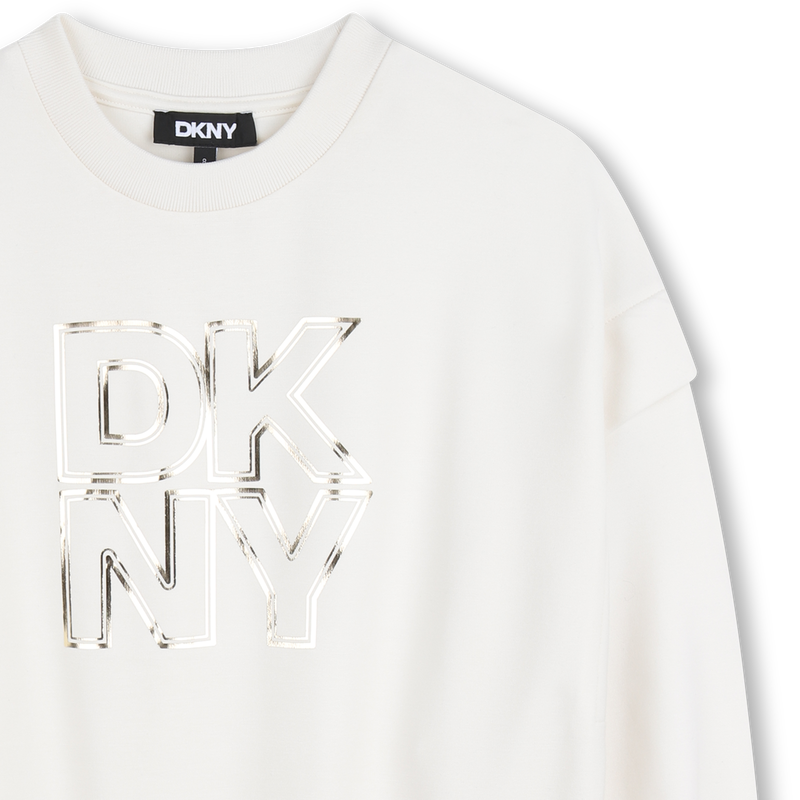 SWEAT MANCHES FANTAISIE DKNY 
                        FILLE