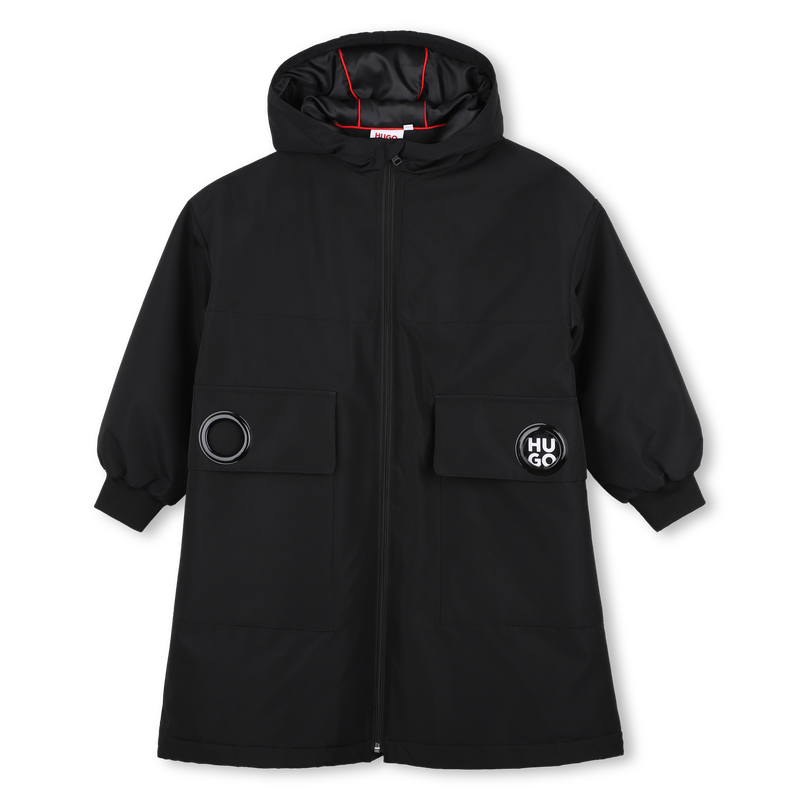 Parka &agrave; capuche HUGO 
                        FILLE