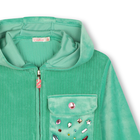 Vest van velours met capuchon BILLIEBLUSH 
                    GIRL