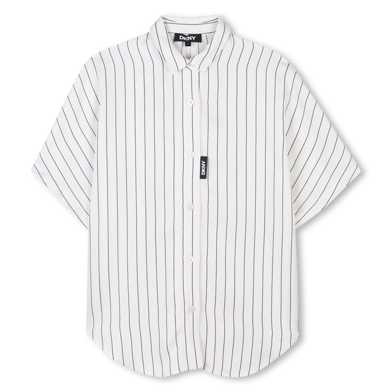 Chemise longue fluide ray&eacute;e DKNY 
                        FILLE