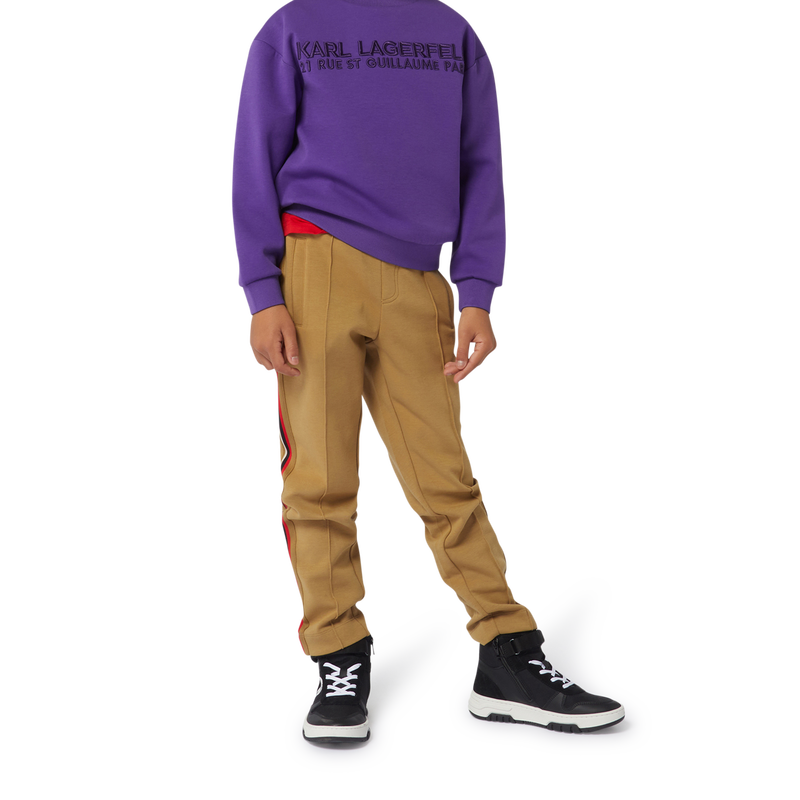Joggingbroek met strepen KARL LAGERFELD KIDS 
                        BOY