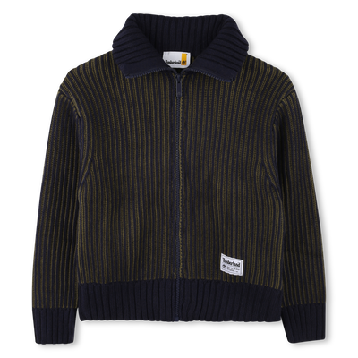 Cardigan zipp&eacute; en tricot TIMBERLAND GARCON