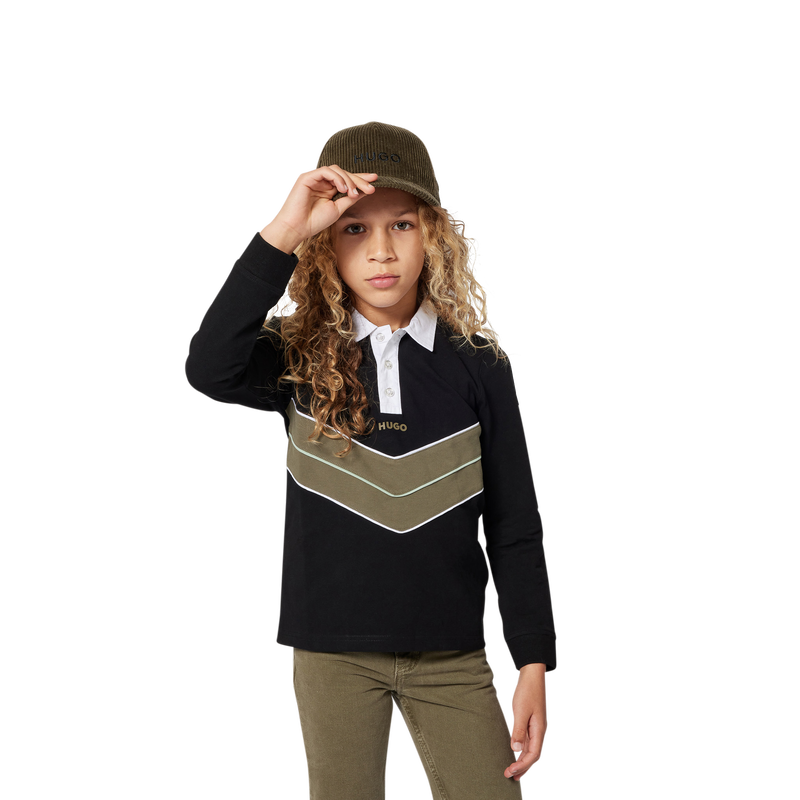 Polo &agrave; manches longues HUGO 
                        GARCON