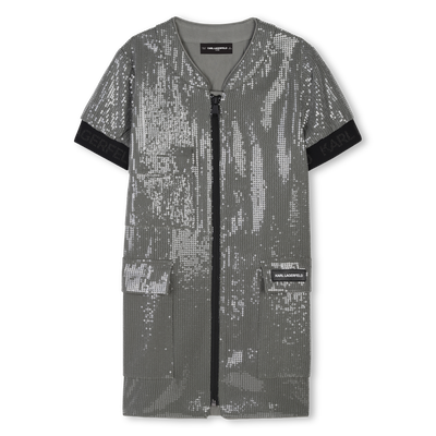 Robe &agrave; manches courtes KARL LAGERFELD KIDS FILLE