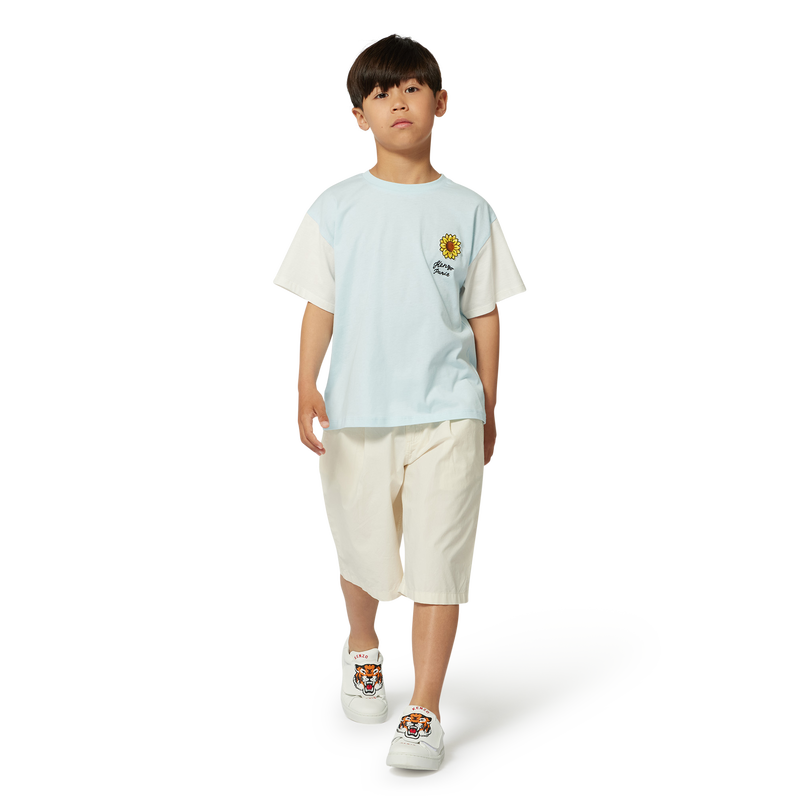 Bermuda en coton uni KENZO KIDS 
                        GARCON